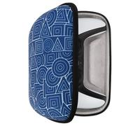 GEEKRIA Funda de viaje compatible con el controlador inalámbrico Sony PlayStation 5 Dual Sense, bolsa de transporte rígida, almacenamiento protector con bolsillo interno de malla, Blue