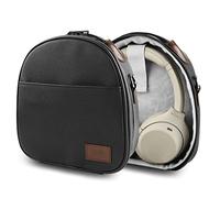 GEEKRIA Funda para Auriculares Bose, Sony, ATH, AKG, Skullcandy, Cowin E-7, Estuch de Transporte, Leather Viaje Bolsa, Soft Carrying Bag