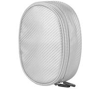 Geekria Funda para Auriculares Compatible con Beats Studio Pro, Studio 3, Studio, Solo 3, Solo 2, Solo HD, Bolsa Protectora de Viaje de Repuesto con Almacenamiento de Cables (Plateado)