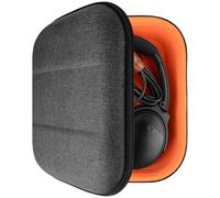 Geekria Funda para auriculares Shield compatible con auriculares Bose QuietComfort 35 II Gaming Headset QC35, bolsa de transporte rígida de repuesto con almacenamiento de cable (gris oscuro)