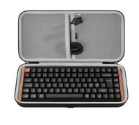 Geekria Funda para Teclado 75%, 84 Teclas, Carcasa rígida para Transporte, Compatible con Keychron K2 HE, EPOMAKER x Aula F75, ASUS ROG Azoth Extreme 75/ Falchion Ace 75 HE, Womier S K80 (Gris