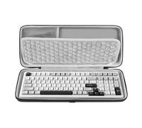Geekria Funda para teclado del 90% al 96%, funda rígida de transporte para teclado mecánico de 100 teclas, compatible con RK Royal KLUDGE RK100, ASUS ROG Strix Scope II 96, Keychron Q5, AULA F99
