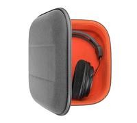 Geekria Funda protectora para auriculares compatible con AKG K 240, K 92, Q701, K 712 Pro, K 702, K 701, N90Q, bolsa de transporte de repuesto rígida con almacenamiento de cable (microfibra gris)