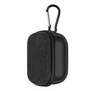 Geekria Funda protectora para auriculares compatible con Bose QuietComfort Ultra 2, JBL Endurance Zone, Soundcore V40i, bolsa de transporte rígida de repuesto con clip de mosquetón (gris oscuro)