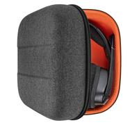 Geekria Funda protectora para auriculares compatible con Corsair Void v2 Wireless, HS80, Virtuoso, HS55, HS65, bolsa de transporte de repuesto extra rígida con almacenamiento de cables (gris oscuro)