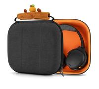Geekria Funda protectora para auriculares compatible con JBL Tour ONE M3, Skullcandy Crusher ANC 2, Hesh ANC y más, bolsa de transporte rígida de repuesto con almacenamiento de cable (gris oscuro)
