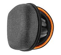 Geekria Funda protectora para auriculares compatible con JLab Go Lux ANC, V-MODA Crossfade 3, bolsa de transporte rígida de repuesto con almacenamiento de cable (gris oscuro)