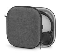 Geekria Funda protectora para auriculares compatible con Sony WH-CH520/CH510, JBL Tune 510BT, AKG Y50BT y más, bolsa de transporte rígida de repuesto con almacenamiento de cables (gris oscuro)