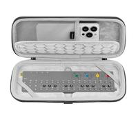 Geekria Funda rígida de transporte de viaje, compatible con el secuenciador portátil Teenage Engineering OP-Z, sintetizador, bolsa de tambor (gris oscuro)