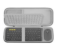 Geekria Funda rígida de Viaje, Compatible con Logitech K380s/K380 + M355/M350s, Bolsa Protectora para Teclado y Combo de ratón Pebble (Gris Oscuro)