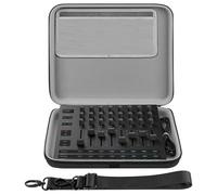 Geekria Funda rígida de viaje compatible con Novation Launch Control XL 3, controlador MIDI AlphaTheta Slab, bolsa de transporte para mezclador de audio (gris oscuro)