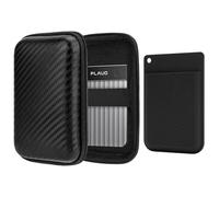 GEEKRIA Funda rígida de viaje, compatible con Plaud Note AI, grabadora digital Note Pro y funda protectora de silicona, caja de almacenamiento de viaje (negro)