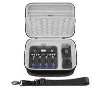 Geekria Funda rígida de Viaje Compatible con Zoom PodTrak P4next, Bolsa para Mezclador de Audio (Gris Oscuro)