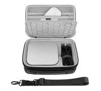GEEKRIA Funda rígida para computadora de escritorio, compatible con Apple 2024 Mac mini M4 / Mini M4 Pro, bolsa de transporte de viaje, apta para Magic Mouse, trackpad y accesorios (gris oscuro)