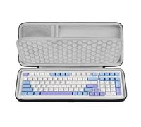 Geekria Funda rígida para Teclado, Compatible con Aula F99, Logitech G316 X 98, RedThunder K95, Redragon K686 Pro / K719, Keychron K4 Pro / V5 MAX, Bolsa Protectora (Gris Oscuro)
