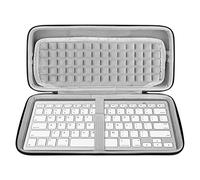 Geekria Funda rígida para Teclado Compatible con OMOTON Bluetooth Ultrafino,Arteck Bluetooth Ultrafino,2.4G inalámbrico,PINKCAT Bolsa de Transporte de Viaje para Teclado multidispositivo(Gris Oscuro)