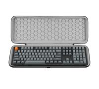 Geekria Funda rígida para teclado de tamaño completo, compatible con Keychron K10 HE /K10 Max/Q6 HE/V6, Redragon K668/K689/K556 PRO, AULA F108 PRO, bolsa de transporte de viaje para teclado de