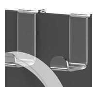 GEEKRIA Ganchos de pared acrílicos para auriculares, soporte de gancho para auriculares, colgador de auriculares compatible con Bose, Sony, Sennheiser, ATH, AKG, JBL de uso general (2 unidades