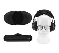 Geekria Juego de funda y almohadilla de velcro mediano (se adapta a diademas de 1 a 1.38 pulgadas), compatible con Bose QC 45, QC 35 II, Beats Studio Pro, Sony WH-1000XM6, 1000XM5, ATH-M50x