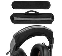 Geekria Juego de funda y almohadilla para diadema de velcro grande, pieza de reparación de repuesto (se adapta a diademas de auriculares de 1.38 a 1.77 pulgadas), compatible con AKG, JBL, Razer,