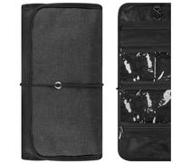 GEEKRIA Organizador de Accesorios para Guitarra, Bolsa Plegable, Estuche con Bolsillos de Acceso fácil, Soporte para púas y Piezas (Gris Oscuro)