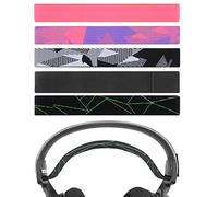 Geekria Pack de 5 Almohadillas para Diadema de Tela Flexible, Compatible con SteelSeries Arctis 7, 9X, Auriculares Pro, Pieza de reparación de Banda de Repuesto