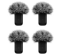 Geekria para Creadores: Pantalla Cortavientos de Pelo para Lark A1, Compatible con Hollyland Lark A1, micrófono DeadCat, Funda esponjosa para Reducir el Ruido del Viento (Gris, Pack de 4)