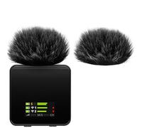 Geekria para Creadores, Pantalla Peluda Furry Compatible con Rode Wireless GO Gen 3 III, GO 2, Pro y ME, Cubierta DeadCat, Filtro Esponjoso para el Viento, reducción de Ruido (Negro/Pack de 2)
