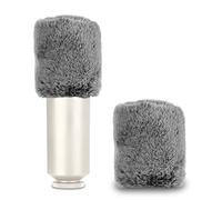 Geekria Parabrisas Furry para Creators compatible con RODE NT1, NT1-A, NT2-A, NT1000, NT2000, K2 Mic DeadCat Wind Cover Muff, Windbuster, Windjammer, cubierta de pelusa para parabrisas (gris/2
