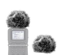Geekria Parabrisas Furry para Creators compatible con Zoom H5, H6 Handy Recorder, micrófono DeadCat Wind Cover Muff, parabrisas, grabadora digital portátil (gris/2 unidades)