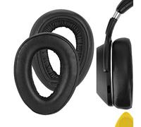 Geekria Performance Protein Leather - Almohadillas de Repuesto para Auriculares Sennheiser PXC 550 PXC 550-II Wireless MB 660 Series, Piezas de reparación de Almohadillas (Negro/Extra Grueso)