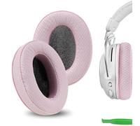 Geekria PRO Almohadillas de repuesto de tela de malla extra gruesa para auriculares Logitech G Pro/ProX/ProX2/X League of Legends Edition, piezas de reparación (rosa)