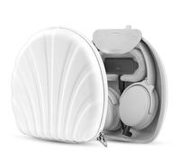 Geekria PRO - Funda para auriculares de carga compatible con Bose QC Ultra/45/35 II, 700, carcasa dura, duradera, bolsa de protección multicapa (blanco) sin banco de energía