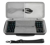 Geekria Pro Funda rígida TKL para Teclado, Compatible con Keychron Q3 HE / Q3 MAX, Logitech G515 / G Pro X, Razer Huntsman V3 TKL, Bolsa de Transporte para 80% / 87 Teclas (Negro)