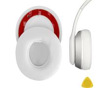 Geekria QuickFit Almohadillas de Cuero proteico para Solo 2, Solo 2.0 Auriculares supraaurales Almohadilla de Repuesto/Almohadillas para los oídos/Orejeras, Almohadillas para los oídos (Blanco)