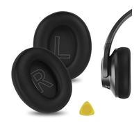Geekria QuickFit - Almohadillas de repuesto compatibles con auriculares Anker Soundcore Life 2 (no compatible con Life 2 Neo), Life Q20, Q20+, Q20I, Q20BT, piezas de reparación (negro)