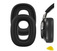 Geekria QuickFit - Almohadillas de repuesto compatibles con auriculares Bowers & Wilkins Px8, Px7 S2 (no compatible con auriculares Px7, Px7S2e), almohadillas para los oídos (negro)