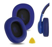 Geekria QuickFit - Almohadillas de repuesto de cuero proteico para auriculares JBL E55BT, almohadillas para auriculares, piezas de reparación de almohadillas (azul)
