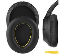 Geekria QuickFit - Almohadillas de Repuesto de Cuero proteico para Sony WH-CH700N, WH-CH710N, Almohadillas para Auriculares, Piezas de reparación de Almohadillas para Orejas (Negro)