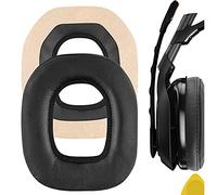 Geekria QuickFit Almohadillas de repuesto de piel de proteína para auriculares Astro A40 A50, almohadillas para auriculares, almohadillas para auriculares, piezas de reparación (negro)