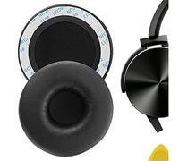Geekria QuickFit - Almohadillas de repuesto de piel de proteína para auriculares Sony MDR-XB450, XB450AP, XB550AP, XB650BT WH-XB700, almohadillas de repuesto para auriculares (negro)