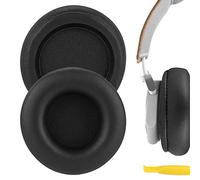 Geekria QuickFit - Almohadillas de repuesto de piel proteica para Bang & Olufsen Beoplay H4, H6, H7, H9, H9i, HX, portal auriculares, piezas de reparación de vasos para los oídos (negro)