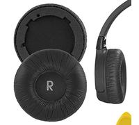 Geekria QuickFit - Almohadillas de repuesto de piel sintética para auriculares JBL Tune 600 (T600BTNC, 600BTNC)/660 (T660NC, 660NC)/670 (T670NC, 670NC), piezas de reparación (negro)