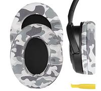 Geekria QuickFit Almohadillas de repuesto extra gruesas compatibles con auriculares Corsair HS35, HS40, HS45, almohadillas para los oídos (camuflaje)