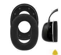 Geekria QuickFit - Almohadillas de repuesto para auriculares 3M Peltor X1A-X5A, PROHEAR 037/033, ZOHAN EM042/ 033, Tactical Sport 100/300/ 500, ComTac II/III/XP/XPI (negro)