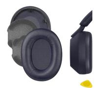 Geekria QuickFit - Almohadillas de repuesto para auriculares inalámbricos Sony WH-1000XM5, WH1000XM5, almohadillas para auriculares, piezas de reparación (azul)