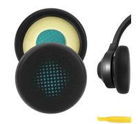 Geekria QuickFit - Almohadillas de repuesto para auriculares JLab Go Work, piezas de reparación (negro)