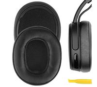 Geekria QuickFit Almohadillas de Repuesto para Skullcandy Crusher Wireless, Crusher EVO, Crusher ANC, Hesh 3/ EVO/ANC, Venue ANC, Crusher 540 Active Wireless Auriculares, con guía en Video (Negro)