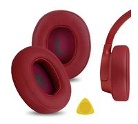 Geekria QuickFit Protein - Almohadillas de Repuesto de Piel para JBL Tune 700BT, Tune 750BTNC Wireless Over-Ear Auriculares Cojines de oído (Rojo)