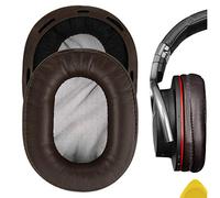 Geekria QuickFit Protein Leather Almohadillas de Repuesto para Auriculares S0NY MDR-1R, MDR-1RMK2 Headphones Replacement Ear Pad, Auriculares Almohadillas, Headphone Ear Covers (Negro)